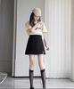 Side-slit Skirts Women Mini High Waist Office Mujer All-match Fashion Gentle Temperament Casual Girlish Faldas Young Ins