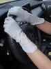 Women’s Ice Silk UV Protection Gloves, Touchscreen Breathable Summer Gloves, Anti-Slip Gloves for Driving Cycling