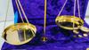 Brass Apothecary Balance Scale with Velvet Box: Vintage Style Decor