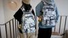 Graffiti Print Student Schoolbag Boys Large Capacity Backpack Girls Campus Backpack
