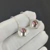 Natural Kingman Pink  Spiny Oyster Gemstone Earrings, 925 Sterling Silver Earring, Handmade Boho Silver Jewelry Dangle Earrings, Birthday Gift