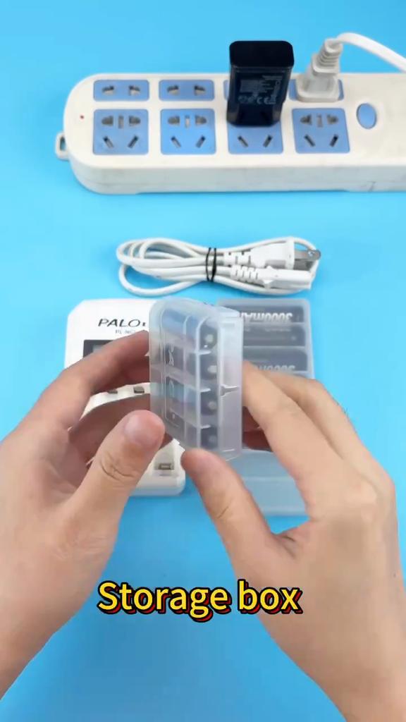 PALO 12PCS  1100mAh AAA Rechargeable Battery 1.2V Ni-MH AAA Battery Rechargeable 3A Batteries Battery Rechargeable Aaa Battery