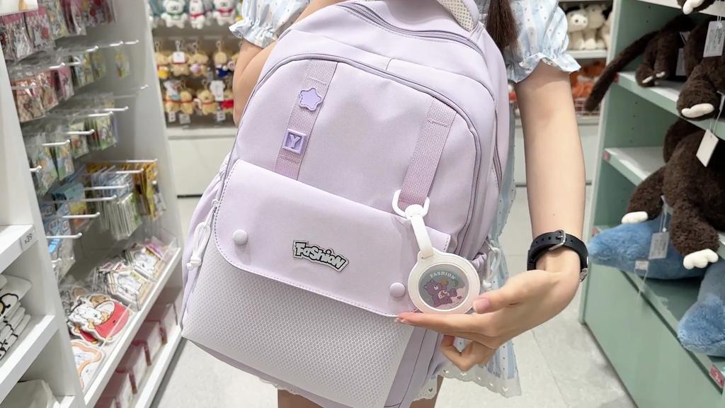 Women's Backpack Junior High School Student Schoolbag Lightweight Large Capacity Backpack