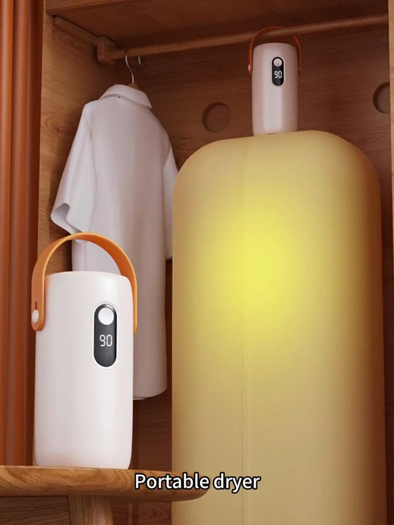 Portable Clothes Dryer with Timer Mini Clothes Dryer Large Capacity Digital Display Dor Light Clothes Underwear Baby Clothes Foldable Clothes Dryer