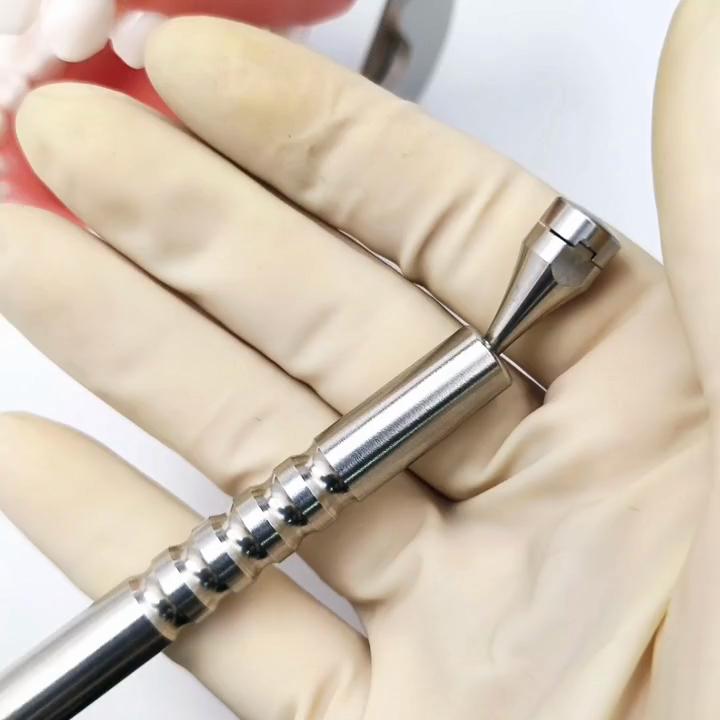 1 Piece 360° Range Adjustable Dental Scalpel Handle No.3 Stainless Steel Dentist Surgical Scalpel Handle Rotatable Type