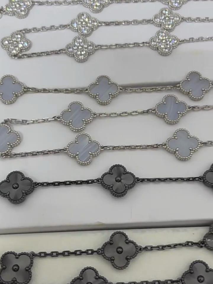 Four-leaf Clover Ten-flower Necklace Thin Light Luxury Ins High-end Collarbone Chain