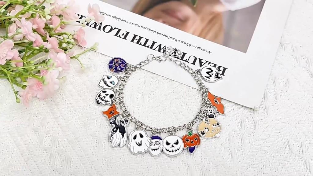 Bracelet de Noël L'Étrange Noël de Monsieur Jack Avec Personnage de Dessin Animé Pour Cadeau de Fête