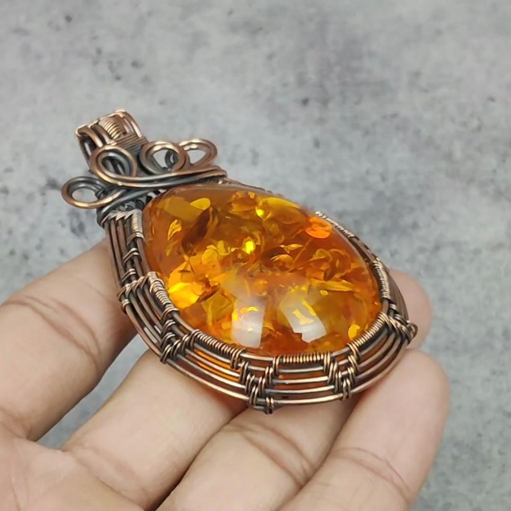 Přívěsek z baltského jantaru, 925 masivní stříbro, drahokamové šperky, ručně vyrobený přívěsek ke Dni matek