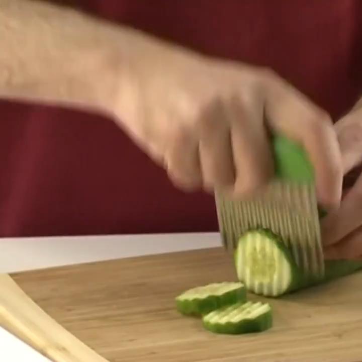 1 Pc French Fries Cutter Stainless Steel Potato Chips Making Peeler Cut Vegetable Kitchen Knives