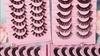 10 Paar trendiger 3D-Effekt, langfristige Verwendung, übertriebene falsche Wimpern, natürliches, unordentliches falsches Wimpern-Make-up-Tool für die Schönheit