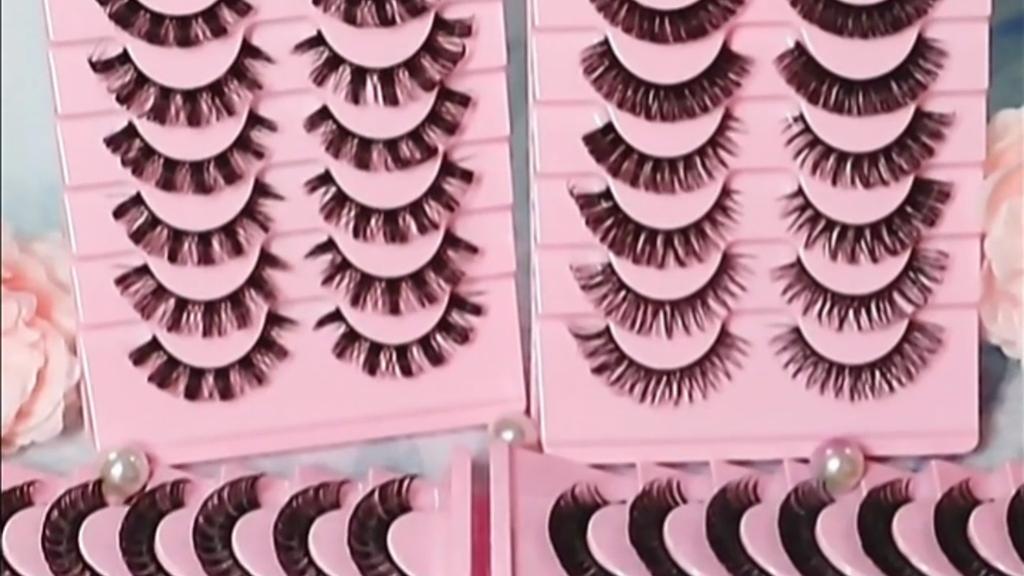 10 Paar trendiger 3D-Effekt, langfristige Verwendung, übertriebene falsche Wimpern, natürliches, unordentliches falsches Wimpern-Make-up-Tool für die Schönheit