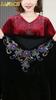 Spring Autumn Women's Plus Size Velvet Blouse Loose Embroidered Long Sleeve Pullover Blouse