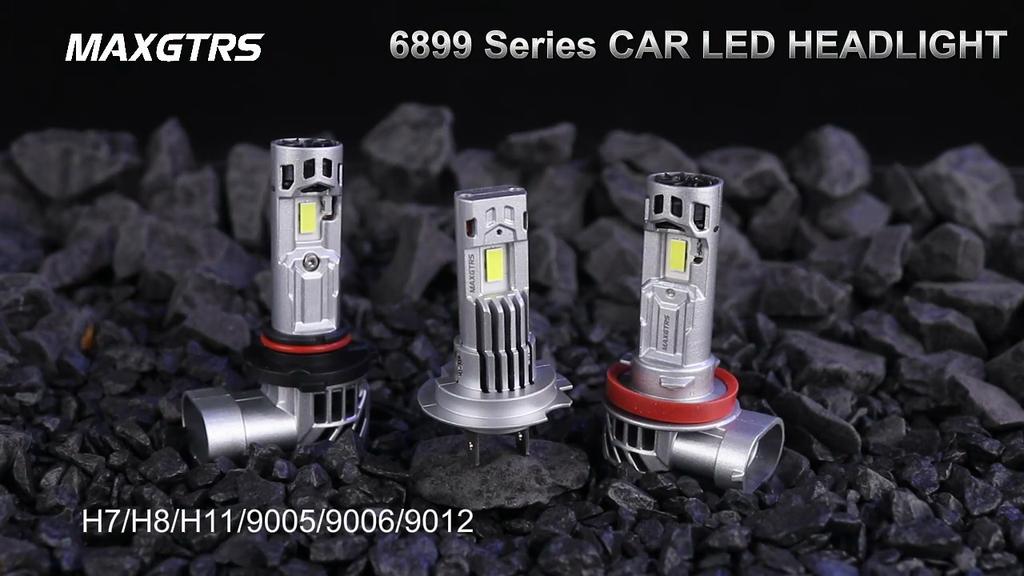 MAXGTRS 2PCS Canbus H7 H8 H11 LED 30000LM Super Bright Headlights 9005 HB3 9006 HB4 9012 HIR2 Led Lamp with Double Turbo Fan