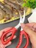 Elbow Stainless Steel Sharp Blade Kitchen Shrimp Clippers Remove Shrimp String Peel  Household Seafood Scissors
