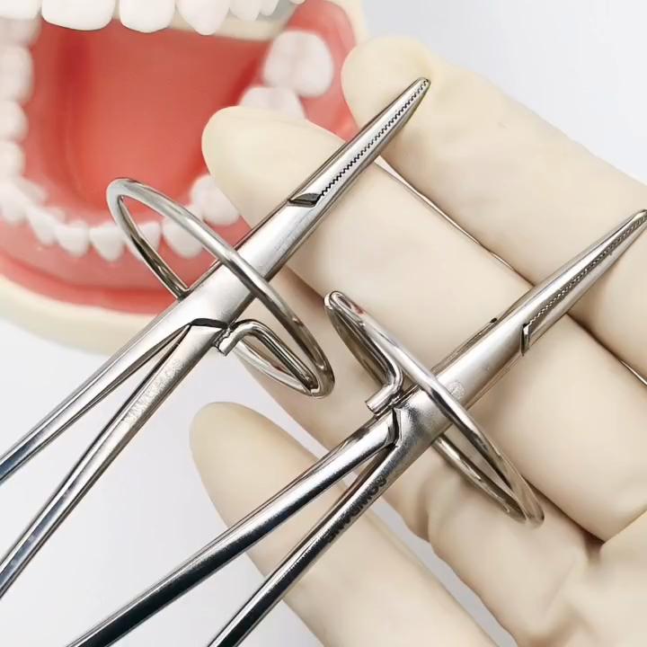 Zubní držák jehly proti komárům s kroužkem Hemostatická uzamykací tepna Chirurgie korunkového můstku Kroužky na odstranění