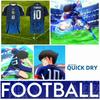 Tsubasa Atom Hutton Cartoon Animation Anime Football Soccer T-Shirt Japan Nation Jersey Print Sport Vintage Short Sleeve Uniform Cosplay Unisex