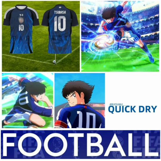 Tsubasa Atom Hutton Cartoon Animation Anime Football Soccer T-Shirt Japan Nation Jersey Print Sport Vintage Short Sleeve Uniform Cosplay Unisex