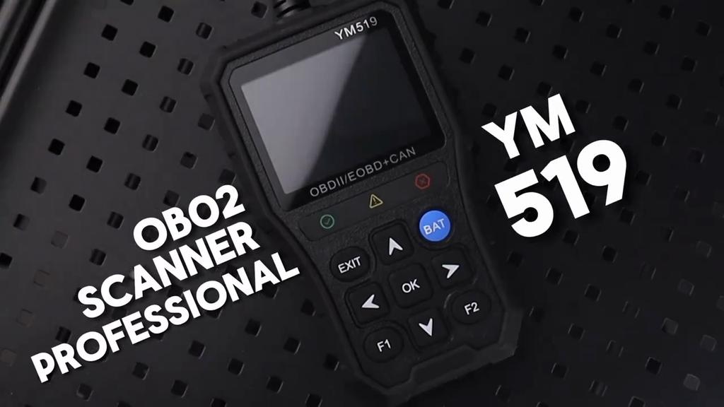 Systém kontroly motoru YM519 Čtečka kódů OBD2 Auto Diagnostický nástroj Tester baterií Čtečka kódů Vymazání/vymazání kódů Skener chybových kódů Vícejazyčný