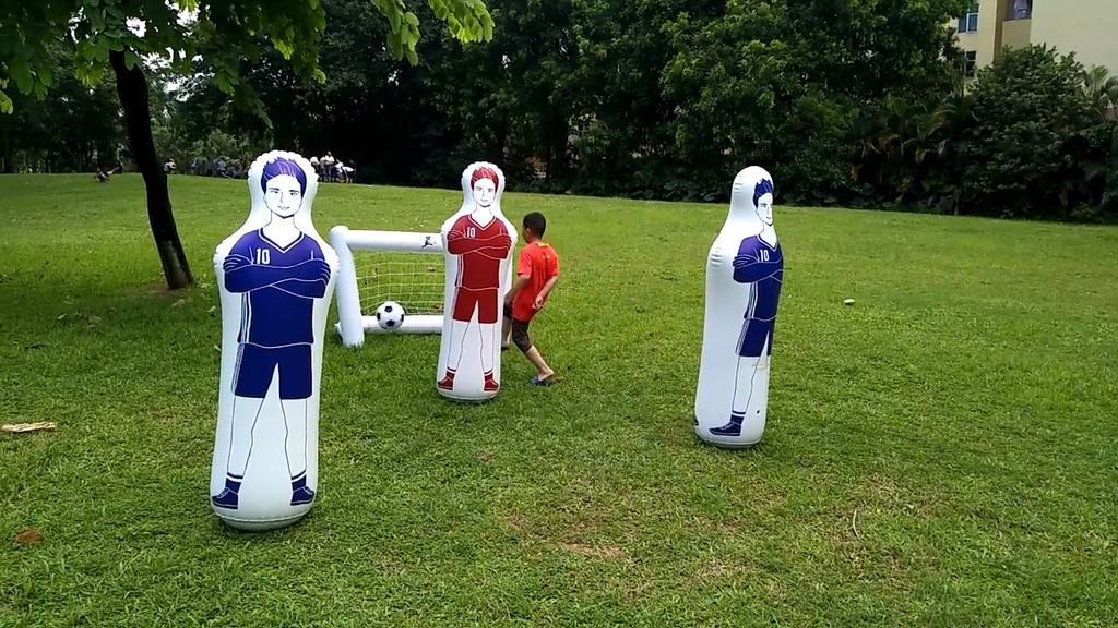 Cheap Inflatable Football Training Dummy Tumbler Soccer 0.35m PVC