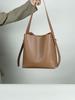 Women's Crossbody Bag, Versatile Genuine Leather Shoulder Bag, Large Capacity Commuter Bucket Bag