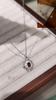 Niche S925 Sterling Silver Necklace Natural Crystal Shell Pendant Topaz Peridot Garnet Clavicle Chain