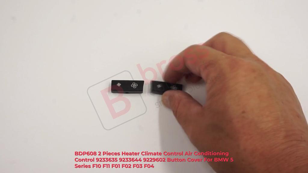 BDP608 2 Pièces Chauffage Climatisation Commande Climatisation 9233635; 9233644; 9229602; Couvercle de bouton pour Série 5 F10 F11 F01