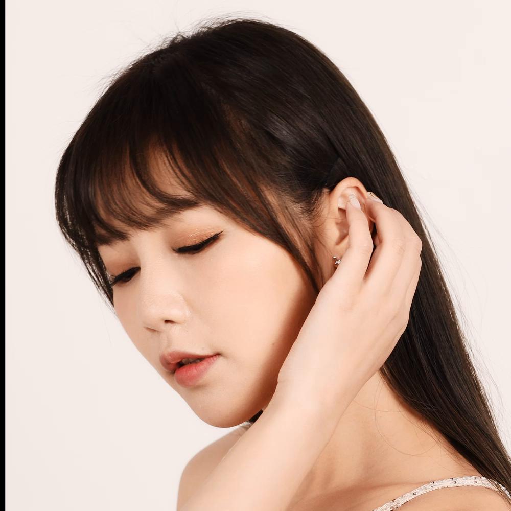 WOSTU 925 Sterling Silver Decorative Butterflies Stud Earrings Classic Small Earrings For Women