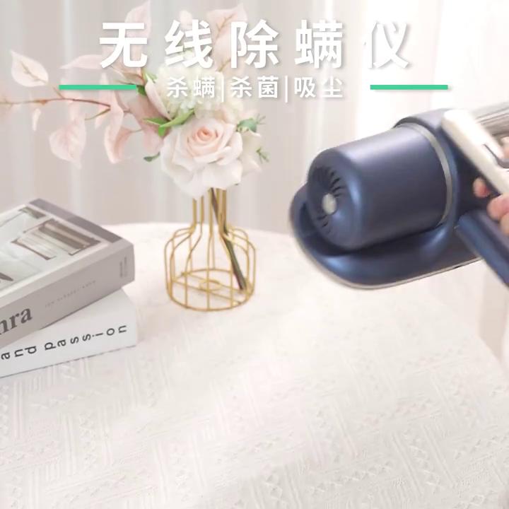 Mite Remover Stainless Steel Filter Wireless Handheld UV Sterilization Deodorization Cleaner Automatic Double Slap