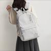 Nylon Backpack Commuter Student Schoolbag Outdoor Solid Color Backpack