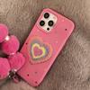 Korean Colorful Polka Dots Love Heart Phone Case For iPhone 17 16 15 13 14 11 12 Pro Max With Bracelet Shockproof Soft Cover