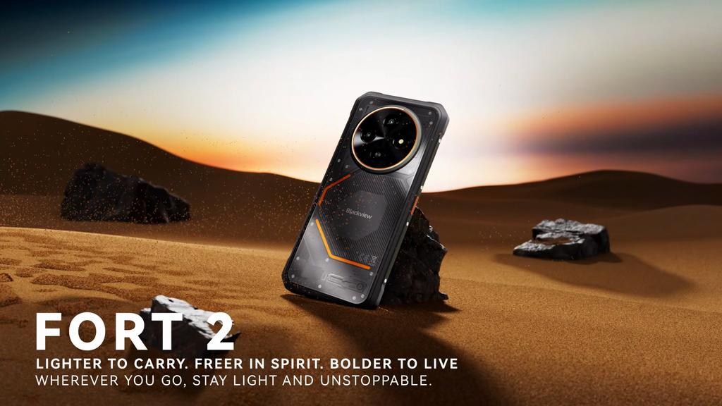 Blackview FORT 2 5G Rugged Smartphone, 8GB RAM, 128GB ROM, Android 15, 6.56 inch 90HZ, 5000mAh