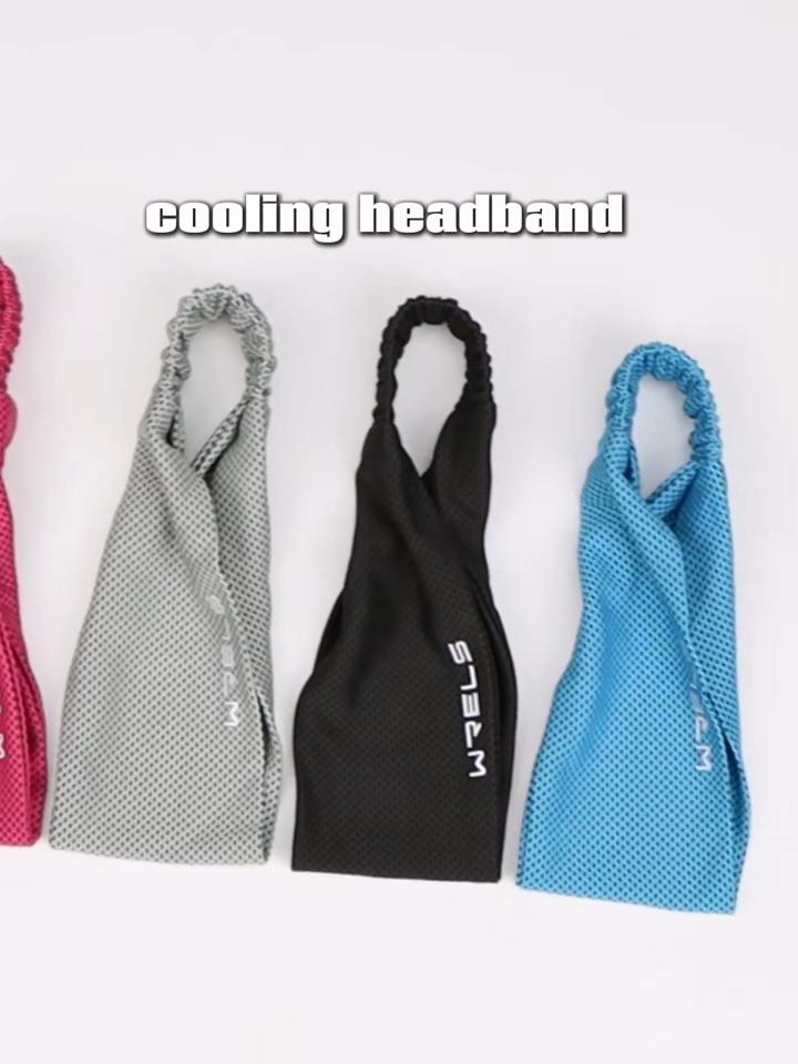 Cooling Sports Headband For Running Fitness Tennis Yoga, Polyester Sweat Wicking Hair Band With Mesh Texture And 4 Color Options For Adults