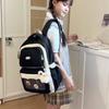 Color Block Student Schoolbag Women's Large Capacity Backpack Computer Bag
