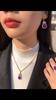 Fashion Romantic Charm Elegant  Chain Necklace Earrings Rings Women Jewelry Set