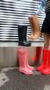 Adult Fashion Tall Rain Shoes Women's Water Boots Velvet Waterproof and Non-slip Outer Snow Boots