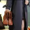 Johnature Square Toe Thick Heel Short Boots Genuine Leather Lace-up Women's Fashion Platform Boots