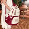 Schoolbag Women's Casual Large-capacity Durable Backpack All-match Fashion Letter Printing Lightweight Backpack