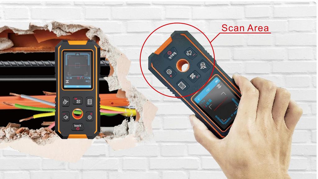 NOYAFA NF-513 Wall Scanner Metal Detector Metal Detector For Detecting Cable Metal In Walls Wood AC Detection Tool Wire Finder
