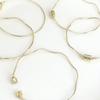 Copper Round Wire Batch Flower Magnet Bracelet (Hanging Plating)