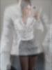 Spring and Autumn New Women's White Sexy Elegant Luxurious Lace Slim Top