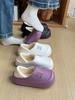 Simple Solid Color Women's Slippers, Autumn and Winter Indoor Home Couple Style EVA Shoe Shell, Comfortable and Warm Inside, Outdoor Set