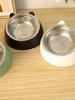 Anti-slip Stainless Steel Cat and Dog Bowls - Elevated Slanted Feeding Bowl with Neck Protection