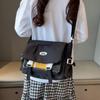 College Style Women's Crossbody Bag Student's Large Capacity Messenger Bag Color Contrast Shoulder Bag