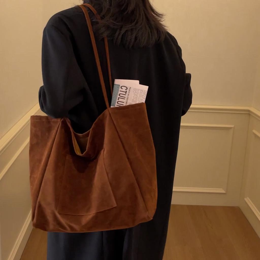 Vintage Underarm Bag Women's Large Capacity Shoulder Bag Commuter Tote Bag