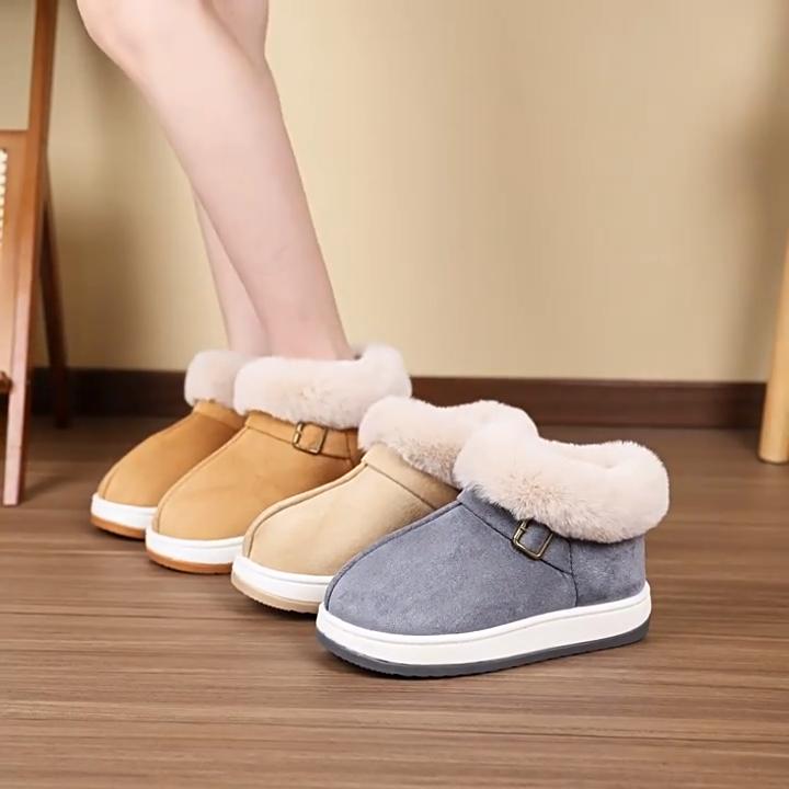 Home Furnishings, Cotton Shoes, Autumn/Winter, Couple's Style, Bag Heel Shoes, Thick Soled Shoes, Anti Slip Shoes, Outerwear Cotton Shoes