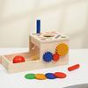 Educational Gear Coin Box Wooden Puzzle Toy For Preschool Learning