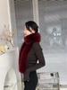 Double-sided Fluffy Lengthened Thickened Scarf Shawl Scarf High-end New Warm Imitation Fox Women's Scarf