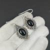 Серьги из натурального черного оникса, серьги из стерлингового серебра 925 пробы, серьги-подвески ручной работы в стиле бохо, свадебные подарки