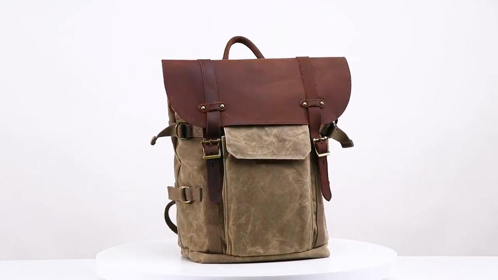 CAREELL C3033 Batik Waterproof Canvas Camera  Bag Outdoor Portable  DSLR Video Photo Backpack for Nikon/Canon/ Sony/Fujifilm