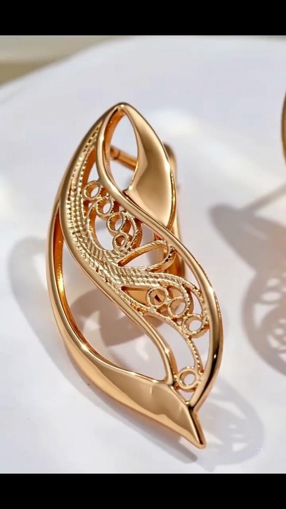 Kinel Vintage Rose Gold Color Earrings Elegant Jewelry